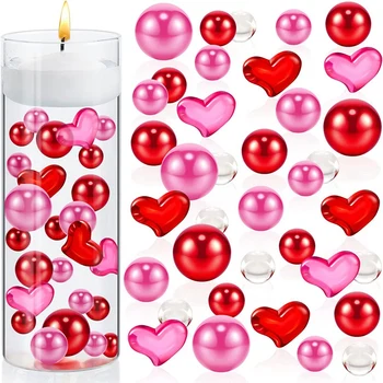 1 Комплект Пълнител Коледно Вази Скъпоценен Камък За Пълнител Вази Плаващ Перли За Вази Candyland Pearls
