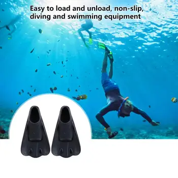 1 чифт къси плавници за свободен стил, силиконова подложка за крака за гмуркане, професионален множество крака за тренировки по гмуркане, водни видове спорт