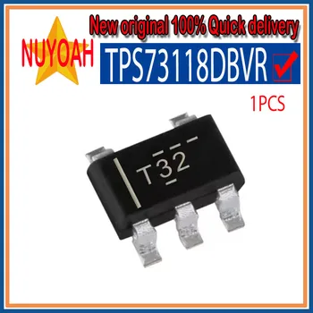 100% чисто нов оригинален TPS73118DBVR линеен регулатор на напрежение на чип за IC SOT23-5 150mA Регулатор за ниско изключване със защита от обратен ток