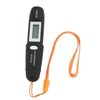 10X Безконтактен мини инфрачервен термометър за измерване на температурата с цифров LCD дисплей, инфрачервен термометър-дръжка