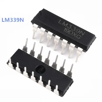 10ШТ LM339N DIP14 LM339 DIP 339N DIP-14 Четириядрени компараторы с една доставка на нови и оригинални чипове