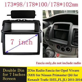 2 Din Радио за Nissan Primastar за Опел Виваро за Renault Trafic II Началната Рамка на Панела с Покритие на предния панел DVD