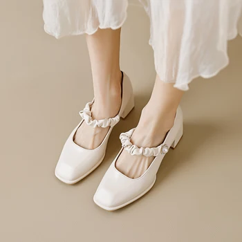 2023 Летни Дамски Пикантни обувки-лодка с високи токчета, дамски Модни празнична обувки с остър пръсти за сватба