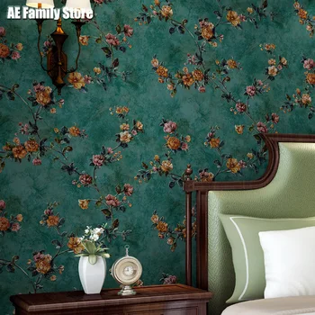 3D Растителната цвете паста с разкъсване на Тапети, Утолщающая ретро Самозалепващи стикер на стената, Хол, Спалня, Фоново декорация на стени