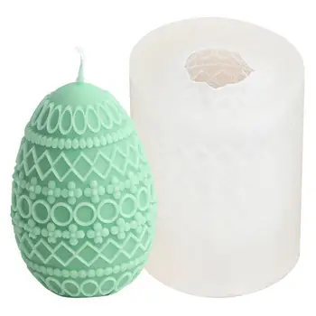 3D Резбовани форма за свещи във формата на яйца, Форми за ароматния сапун С релефна фигура, гипсови орнаменти, Сапун 