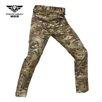 5XL, военни тактически панталони, Мъжки Камуфляжные Проверени панталони с много джобове, Армейските фенове, Улични спортни костюми за разходки, Товарни тела