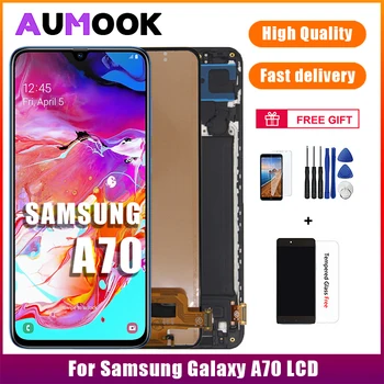 AMOLED-дисплей за Samsung A70 LCD дисплей с сензорен екран възли за Samsung A70 SM-A705F/FN/GM/MU/MN LCD дисплей
