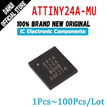ATTINY24A-MU ATTINY ATTINY24 ATTINY24A T24A на чип за MCU 8BIT 2KB FLASH QFN-20 В присъствието на 100% Ново Произход