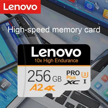 Lenovo 2 TB/1 TB Class10 Micro SD TF Карта 512 GB 256 GB 128 GB TF A2 Флаш карта памет За Шофиране на Секретаря на Cameracartão de memória