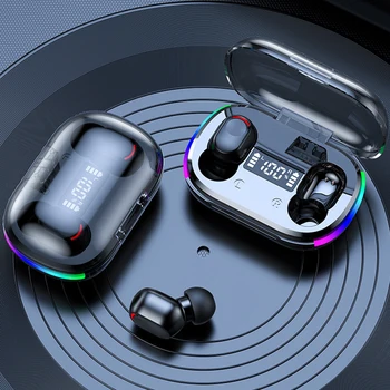 TWS K10 Air Pro-Bluetooth слушалки Fone Безжични слушалки за Xiaomi Слушалки с led дисплей с микрофон Безжична Bluetooth слушалка