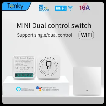 eWeLink Wifi 16A MINI Smart Switch 2-лентов таймер за управление, безжичен ключ, автоматизация на умен дом, съвместимост с Алекса Google Home