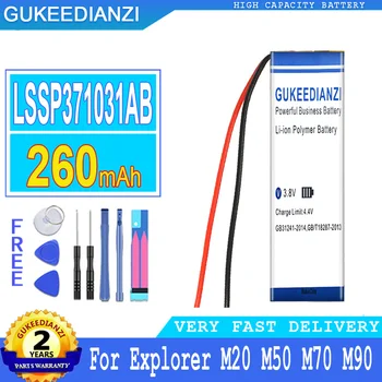 Батерия GUKEEDIANZI Капацитет 260 ма LSSP371031AB За Explorer M20 M50 M70 M90 E10 E80 За Explorer 80 500 Bluetooth Слушалка Bateria