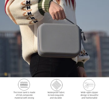 Водоустойчива чанта за носене на ръка, Аксесоари, преносим екшън-камера, кутия за съхранение с Голям капацитет за съхранение с дръжка-карабинер за Insta360 X3/X2