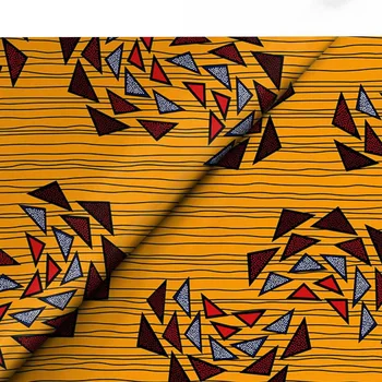 Гореща разпродажба Африкански восъчни разпечатки плат за шиене метра Памучни материали за вечерните рокли е Гарантирано 6 ярда/партида Тъкани