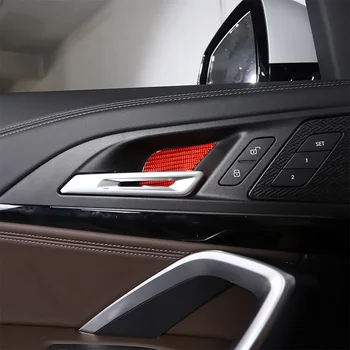 За BMW X1 U11 2023-2024, автомобилна вътрешна врата купа от мека въглеродни влакна, декоративни аксесоари за интериора на колата