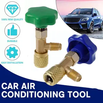 Инструменти за кондициониране на въздуха колата На газ R22 R134a R410A 1/4 SAE Auto AC Can Кран Valve Отварачка за бутилки S9T0