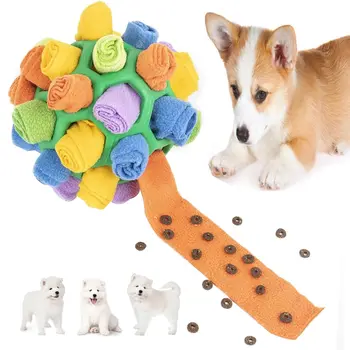 Интерактивна играчка-пъзел за кучета, Играчки за дъвчене за кучета, Играчки-пъзели Против демонтирането на Кучета, които поощряват Естествени умения за получаване на храна Преносим домашен Любимец Snu