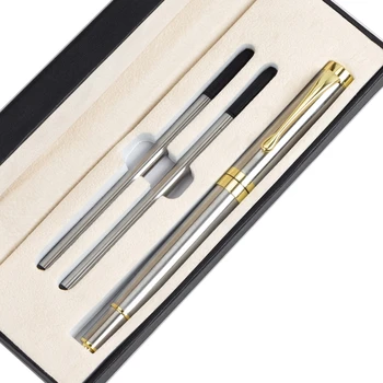 Класически Луксозен комплект Дръжки за подпис Метална Гел писалка за писане Medium Point за възрастни Директен доставка