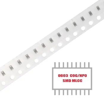 МОЯТА ГРУПА 100ШТ SMD MLCC CAP CER 0.9 PF 100V NP0 0603 Многослойни Керамични Кондензатори за Повърхностен монтаж на разположение на склад