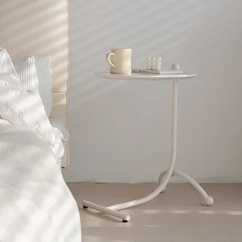 Мебелите за дневна е Лесна Спалня масичка за кафе, C-образен дизайн на малка странична масичка Многофункционални Маси за стая Нощни магазин