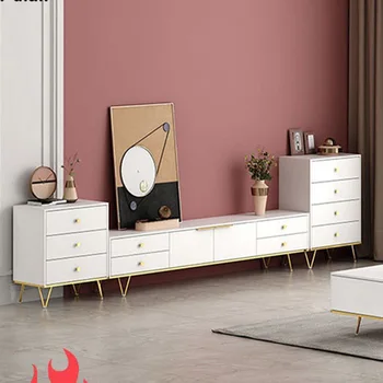 Модерен телевизионен шкаф в хола, Луксозни подови конзола за телевизор в скандинавски стил, шкафове за кабинет, Мебели за дома Moveis Para Casa MQ50DS