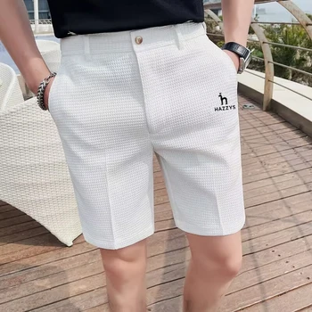 Мъжки облекла за голф Hazzys Лято 2023, мъжки къси панталони за голф J. Lindeberg, Благородна бързосъхнеща Облекло за голф, Мъжки тенис-шорти