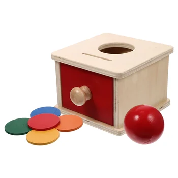Наръчник Монтесори Монета Детска Развитие на играчки Дървени Играчки Кутия За съхранение на Детска играчка Птица