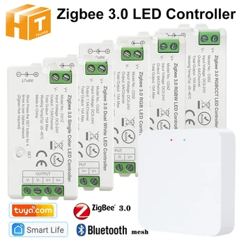 Окото Bluetooth серия led контролери Zigbee 3.0 За настройките за синхронизация обикновен цвят/двойна бяла/RGB/RGBW/RGBCCT led лента