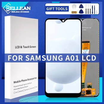 Тестван 5,7-Инчов Дисплей А01 За Samsung Galaxy A015 LCD сензорен дисплей, Дигитайзер, AA015F A015G A015DS в Събирането на