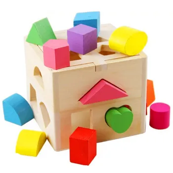 Триизмерно сдвояване с тринадесет дупки, образователни детски играчки, Строителни блокове, богат на функции за интелигентна кутия с дупки