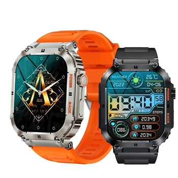 Умен часовник K57 Pro За Мъже Bluetooth Предизвикателство Спорт на открито Батерия 400 ма 1,96 инчов IPS екран на сърдечната Честота Кръвно налягане Умен часовник