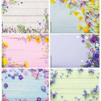 Художествена тъкан SHENGYONGBAO, пролетни фонове, за снимки, Подпори, Цветни дървени дъски, на фона на фото студио 2216 PUÒ-07