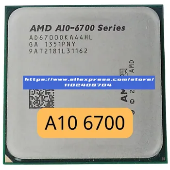 Четириядрен процесор AMD A10 APU 6700 A10 6700K A10 6700k 3,7 Ghz с четырехпоточным процесор AD6700OKA44HL Socket FM2